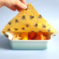Preview: Sandwich Beeswax Wraps Set Lemony Bees