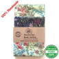 Preview: Sandwich Beeswax Wraps Set Botanical
