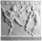Preview: Dancing Girl & Faun Plaque - Farbe Portland