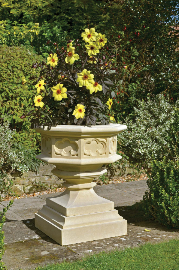 Gothic Urn & Base - Bath