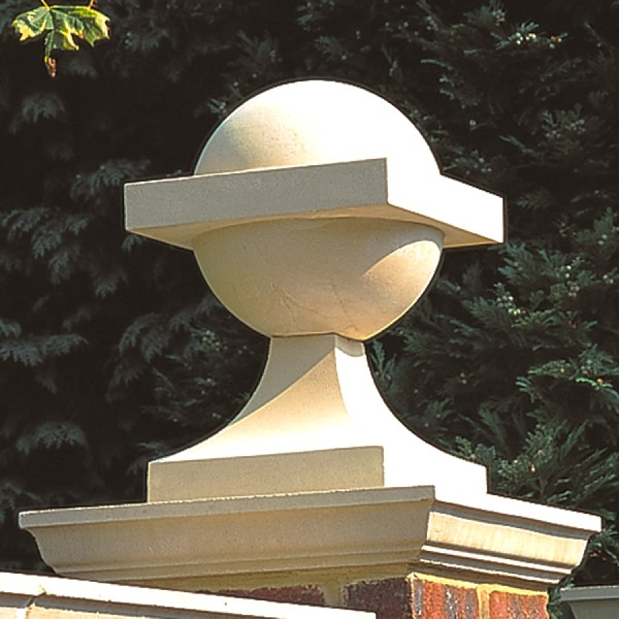 Vanbrugh Ball Finial - Farbe Portland