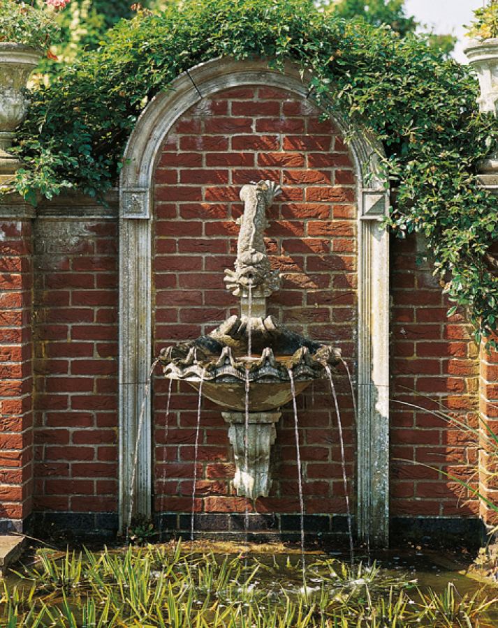 Shell Wall Fountain - Farbe Portland