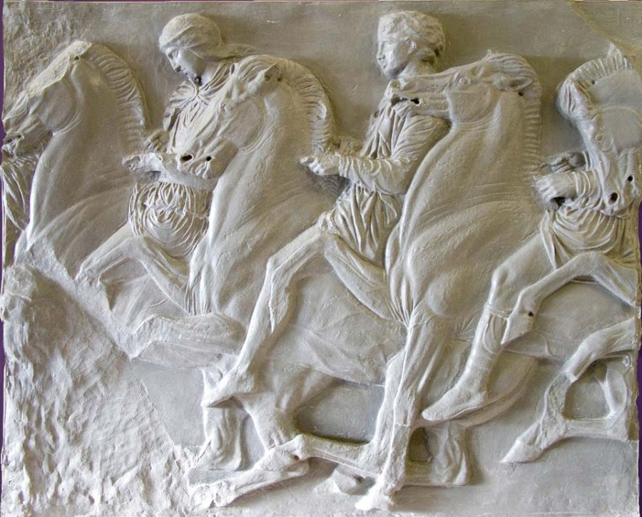 Parthenon Frieze I - Farbe Portland