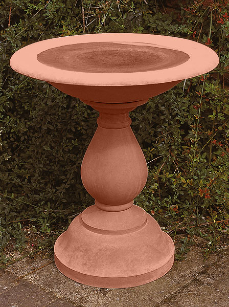 Arcadian Bird Bath - Farbe Terracotta